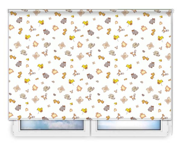 Стандартные рулонные шторы Зоопарк-БО цена. Купить в «Мастерская Жалюзи»