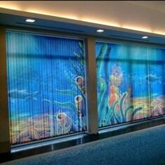 Тканевые вертикальные жалюзи для витрин цена. Купить в «Мастерская Жалюзи»