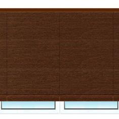 Деревянные горизонтальные жалюзи 25 мм 69 вишня